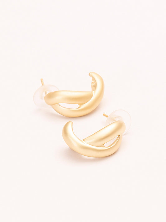 Looped C-Hoop Earrings