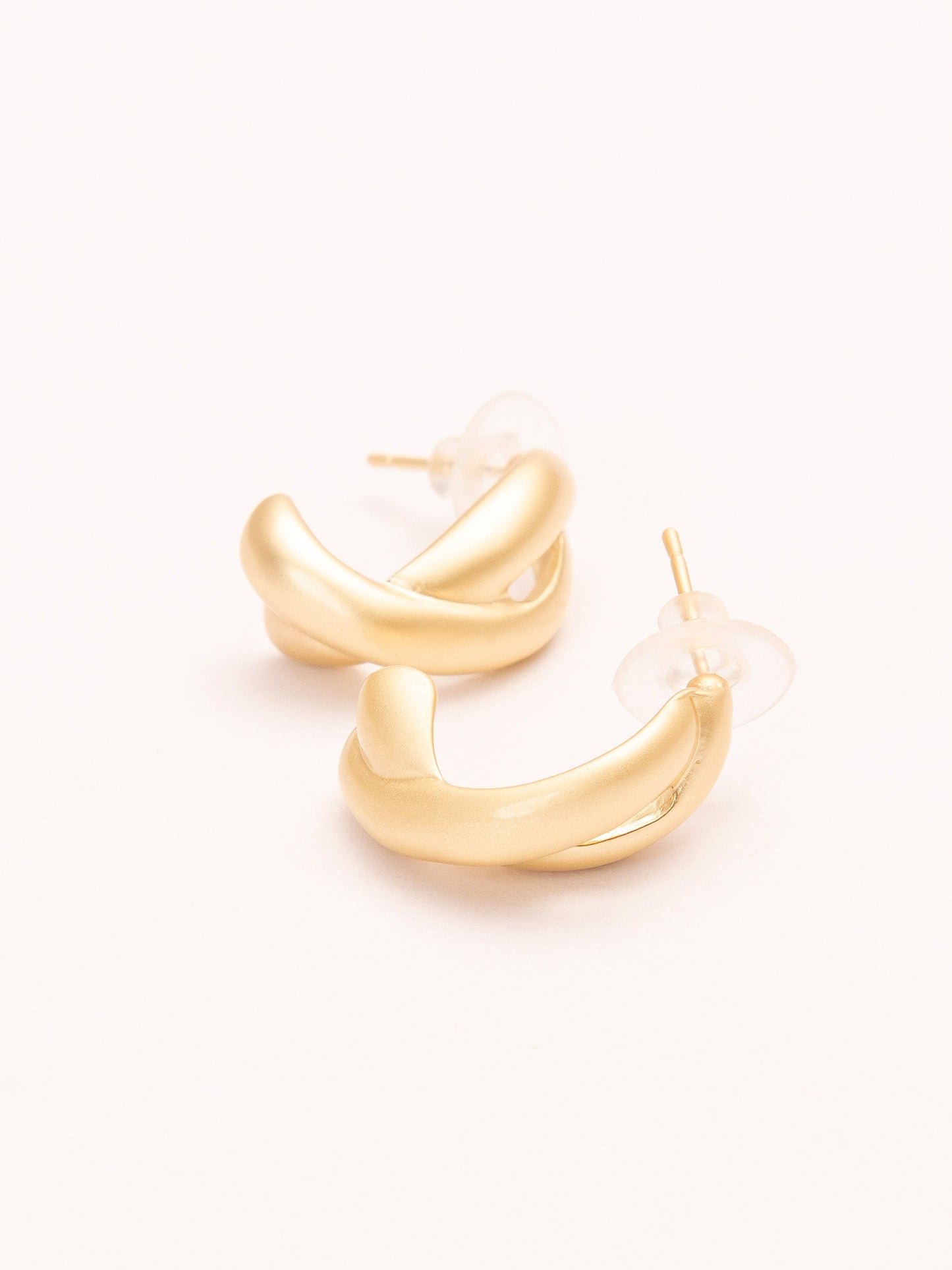 Looped C-Hoop Earrings