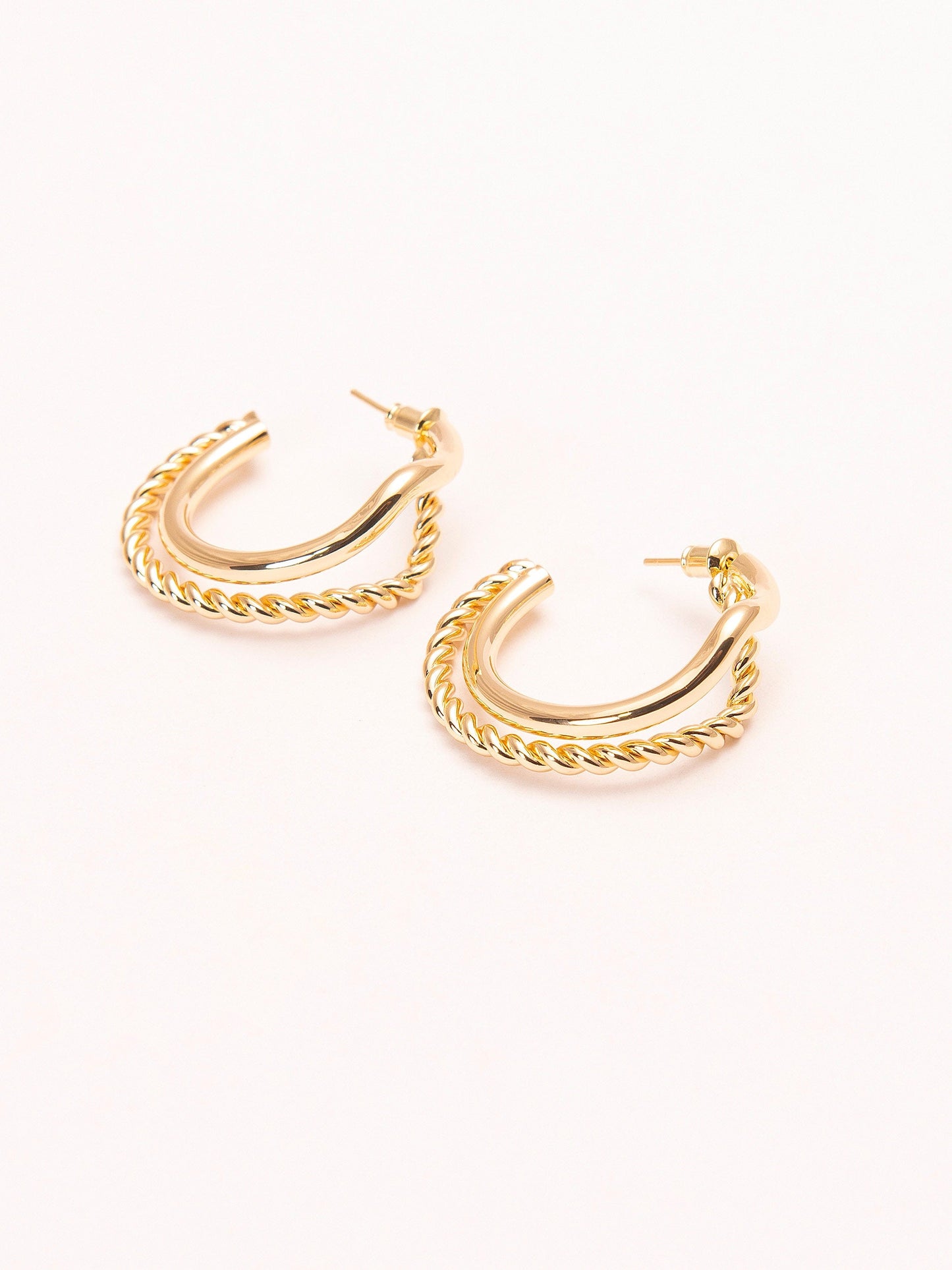 Double C-Hoop Earrings