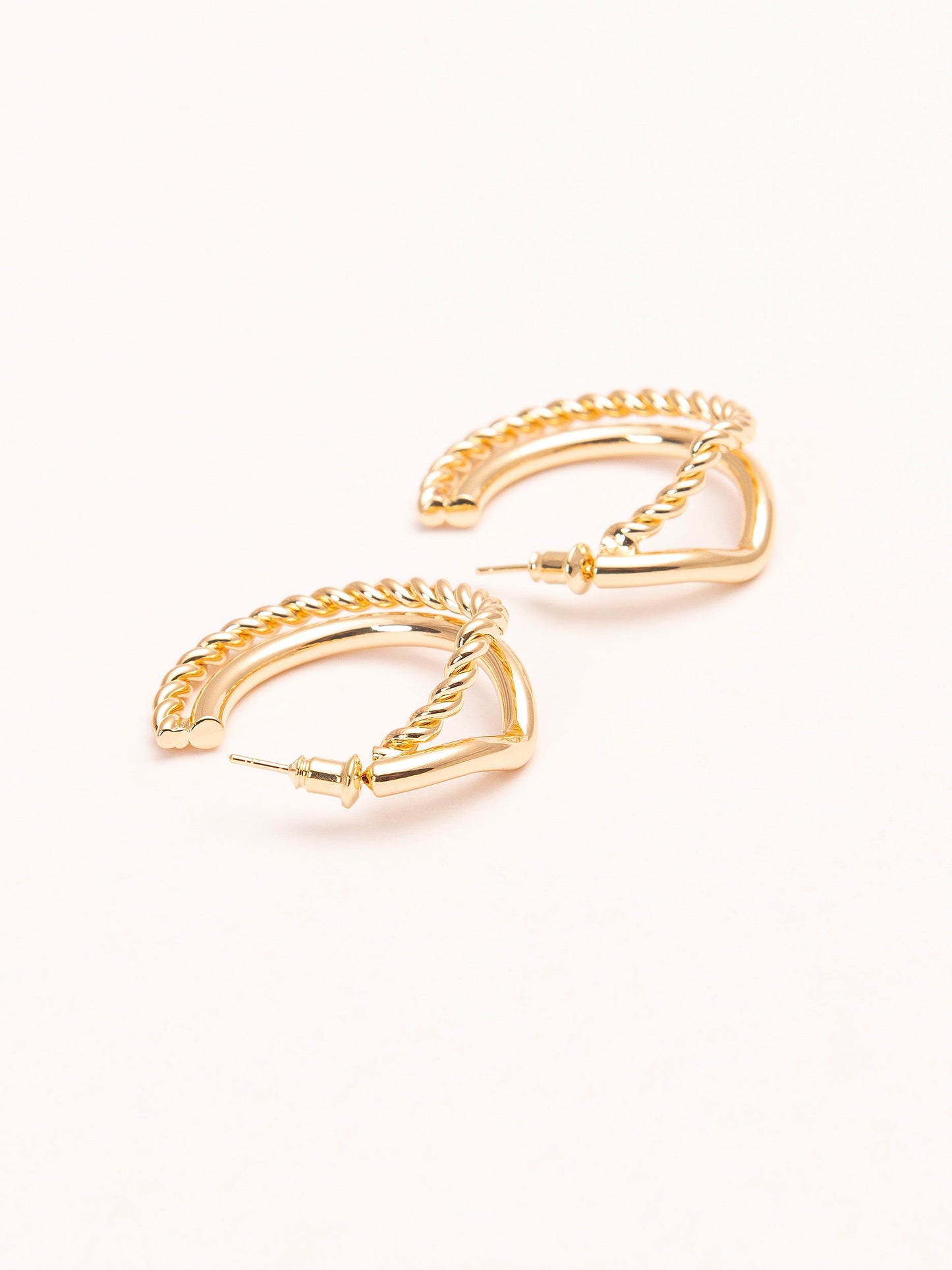 Double C-Hoop Earrings