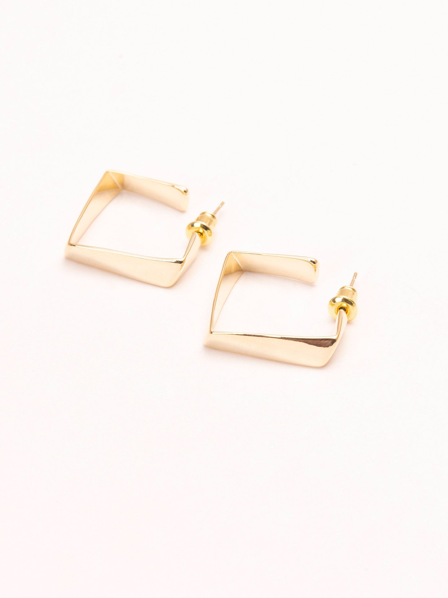 Square-Shaped Hoop Earrings