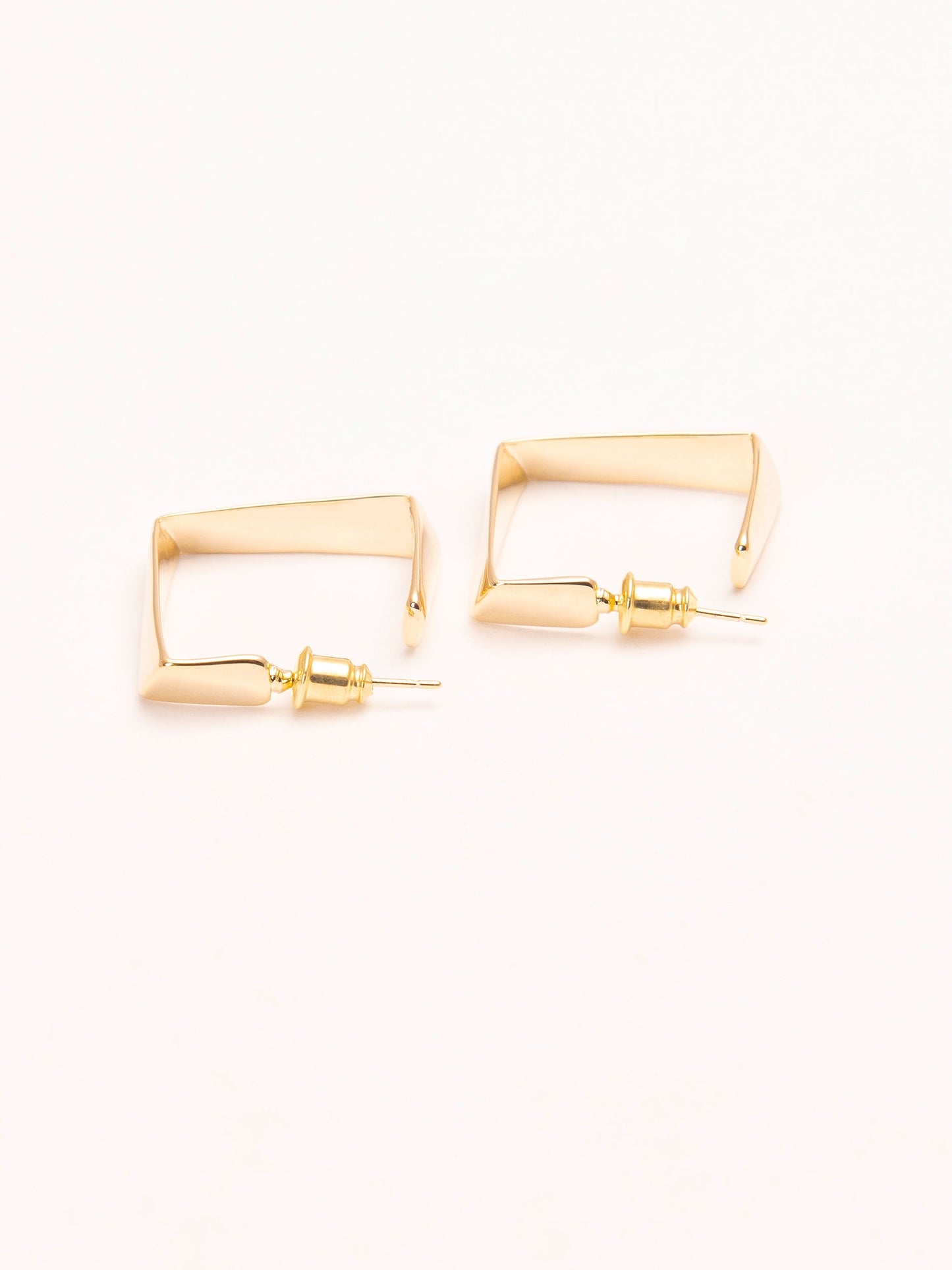 Square-Shaped Hoop Earrings