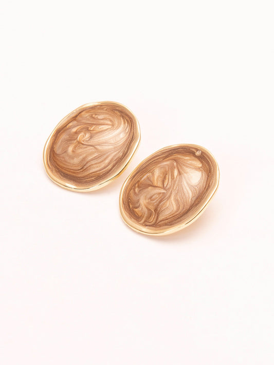 Circular Stud Earrings