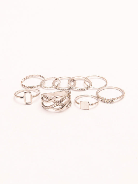 Silver Ring Set