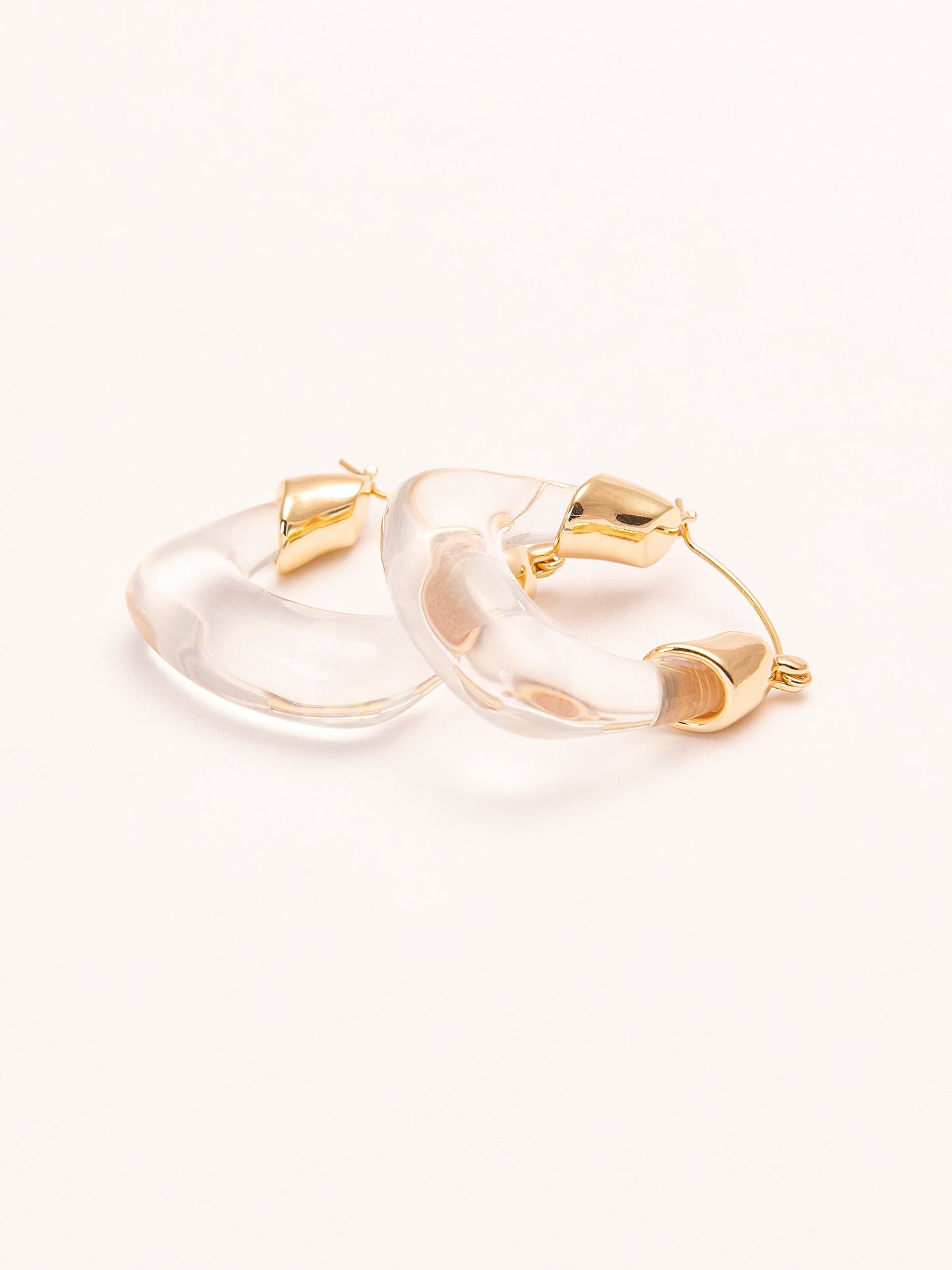 Glassy Hoop Earrings