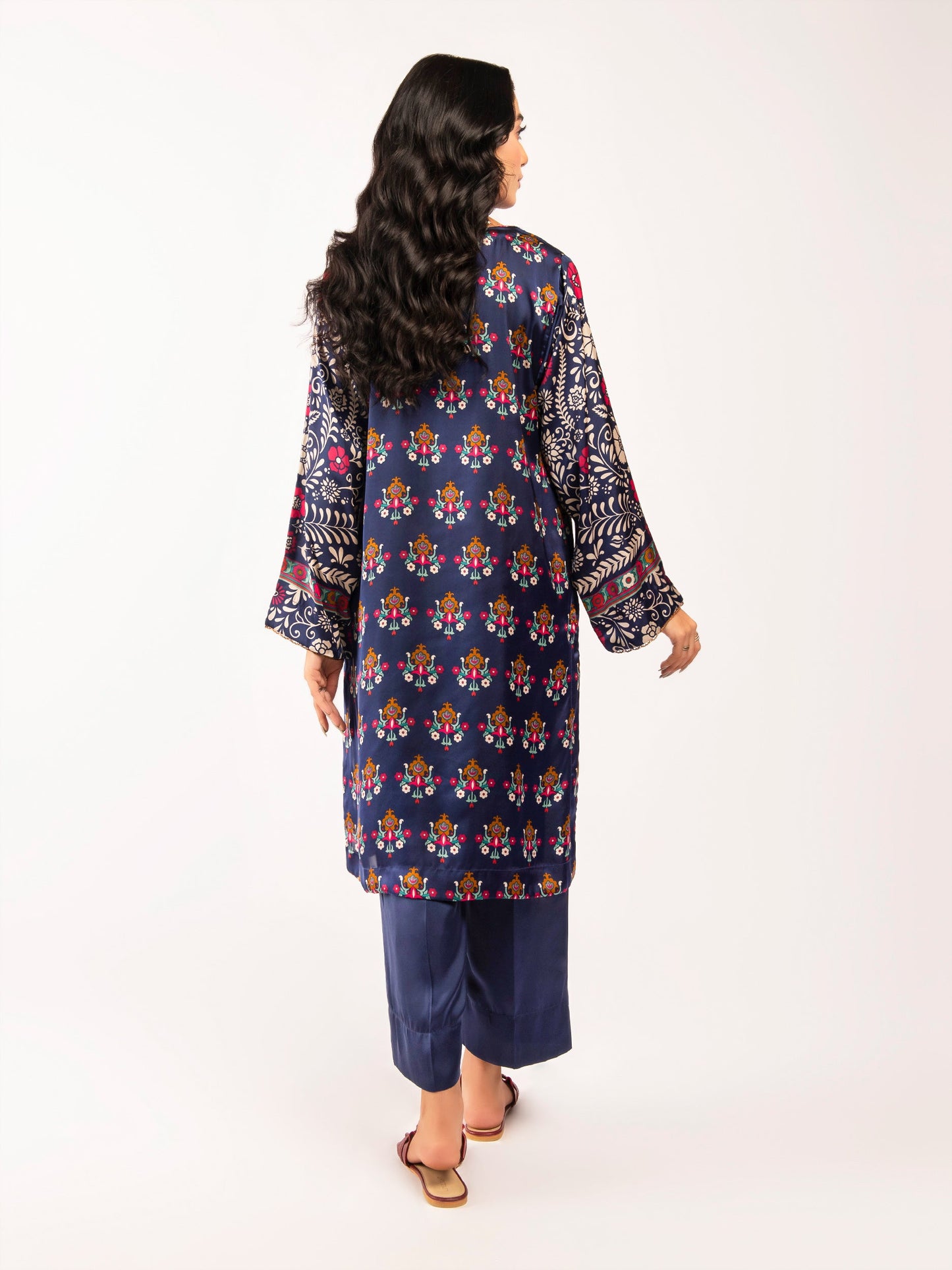 Embroidered Silk Suit