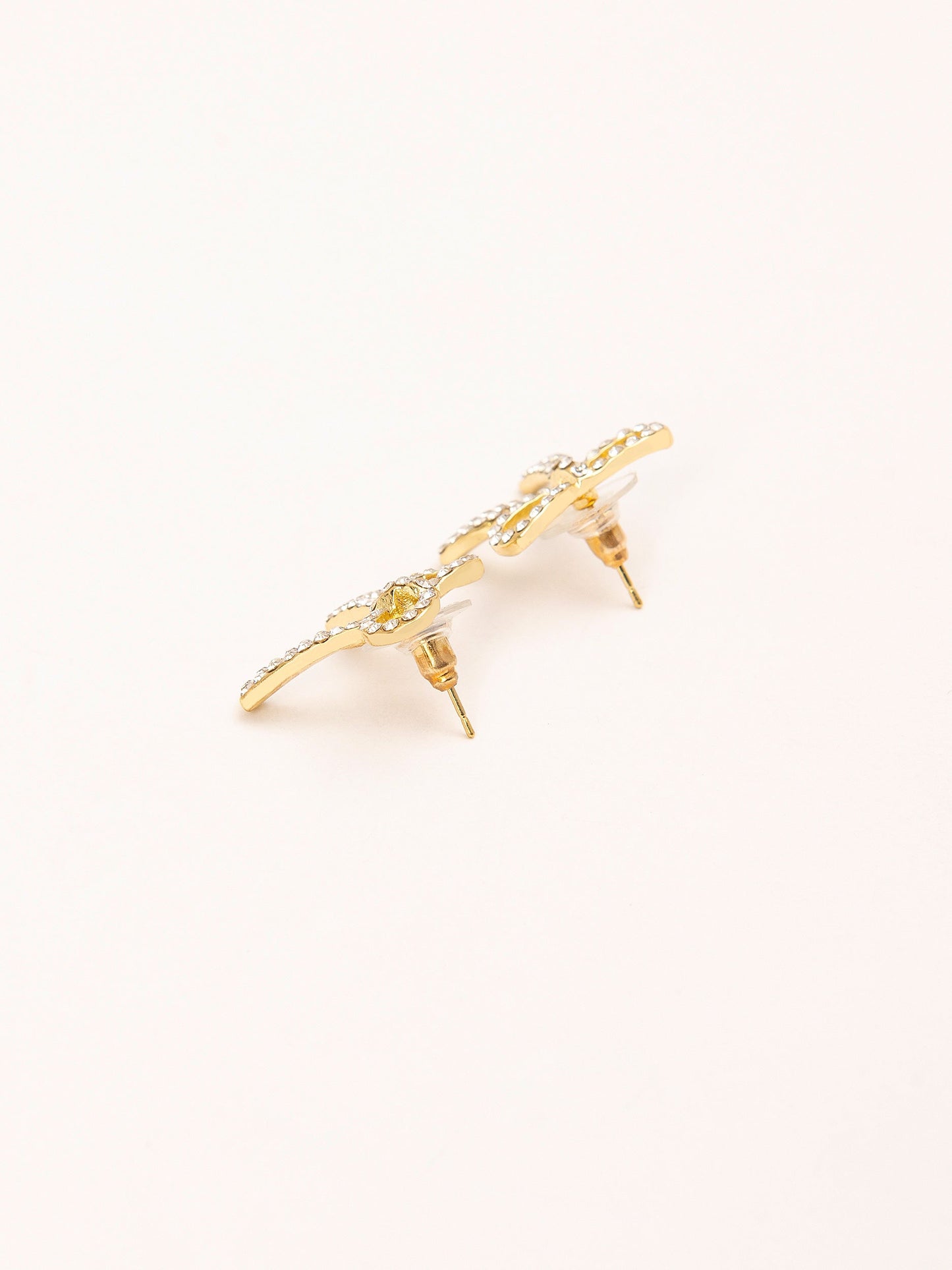 Embellished Bow Earrings