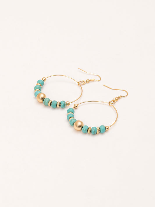 Beaded Hoop Earrings