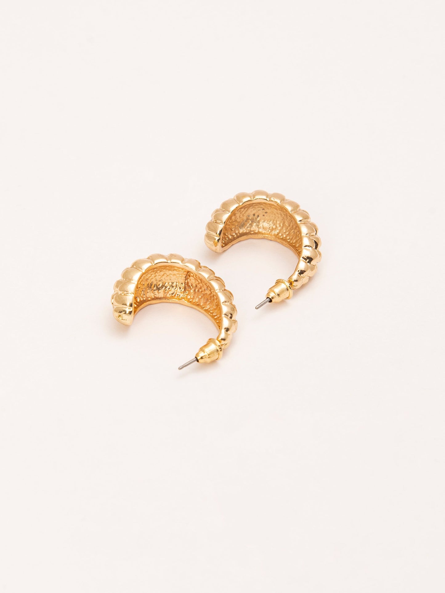 Carved Looped Earrings