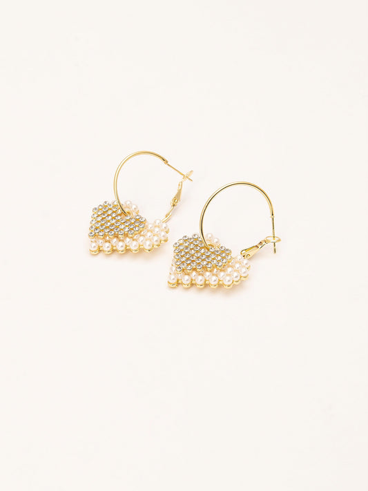 Drop Heart Earrings