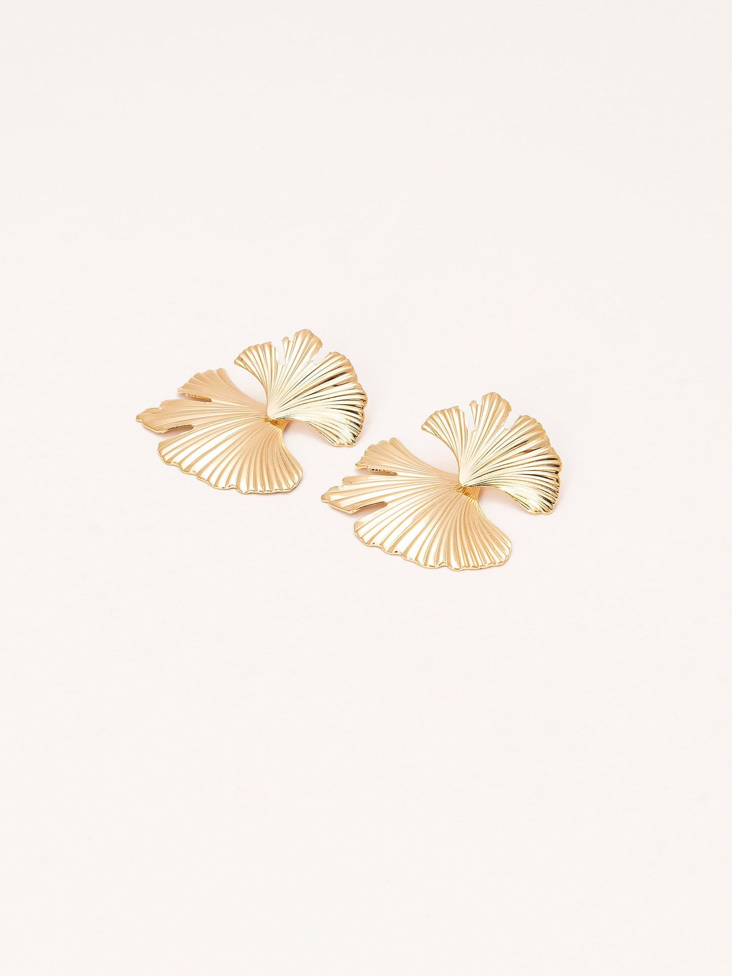 Metallic Petal Earrings