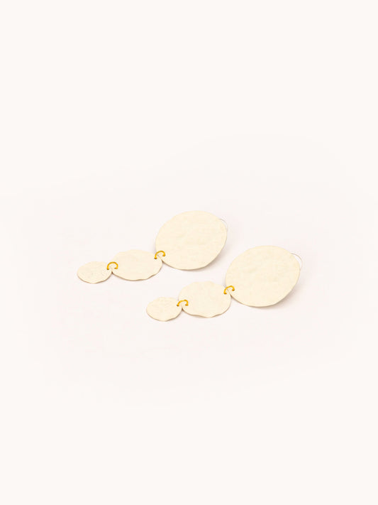 Textured Circular Earrings