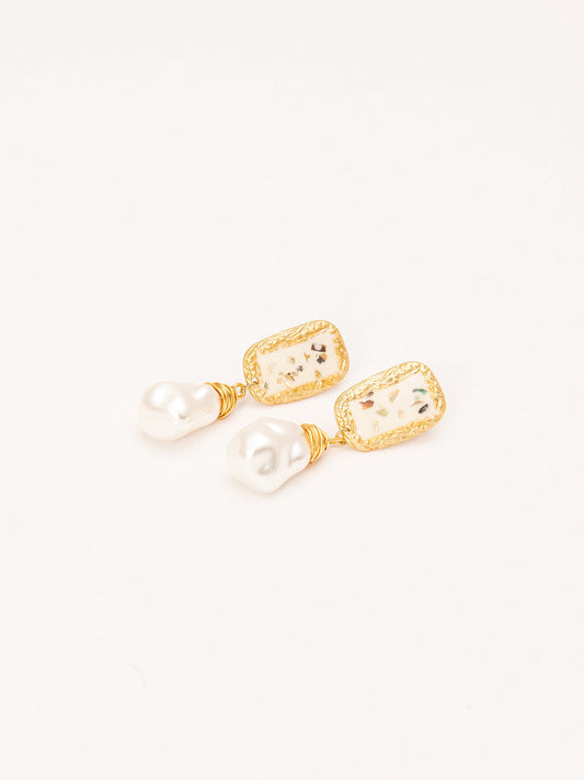 Pearly Drop Earrings