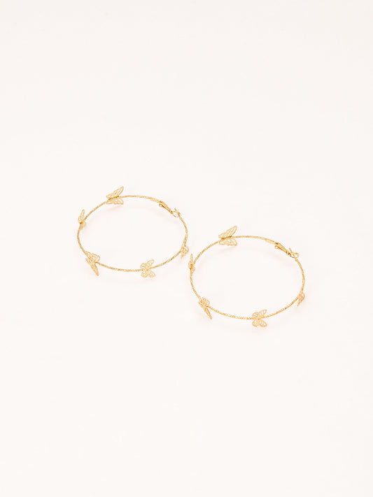 Butterfly Hoop Earrings