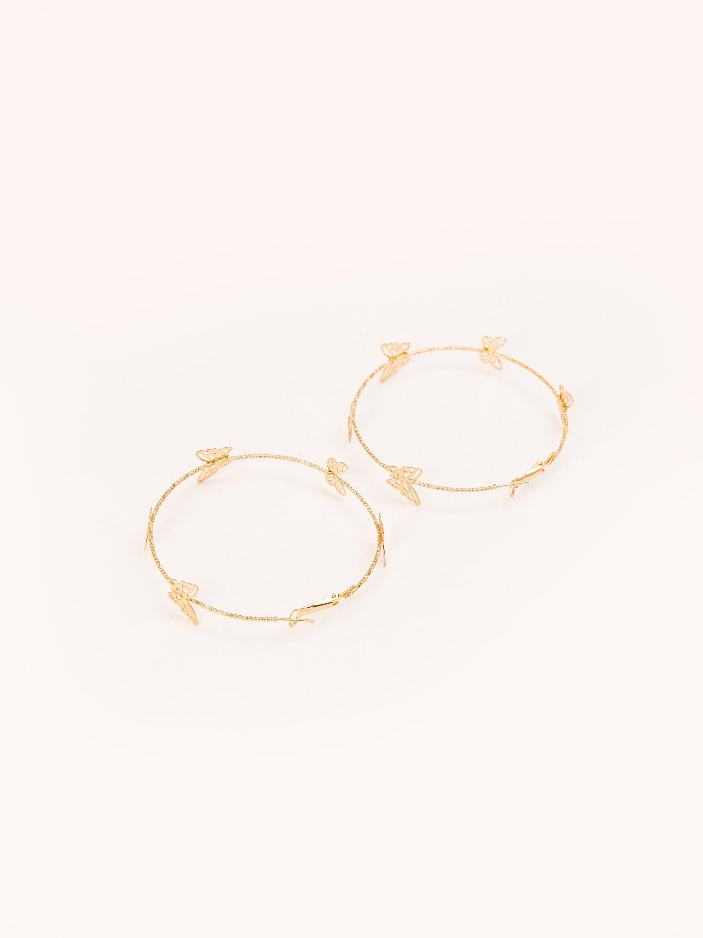 Butterfly Hoop Earrings