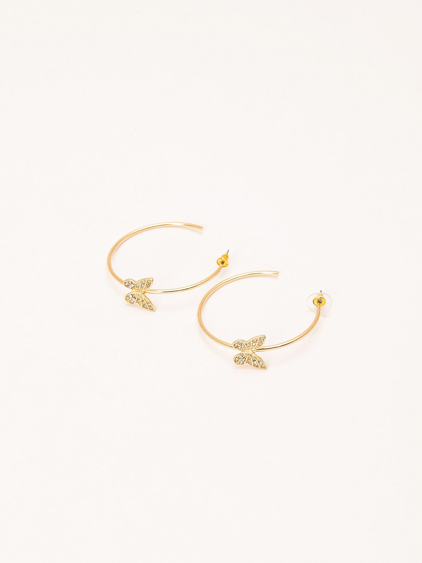 Butterfly C-Hoop Earrings