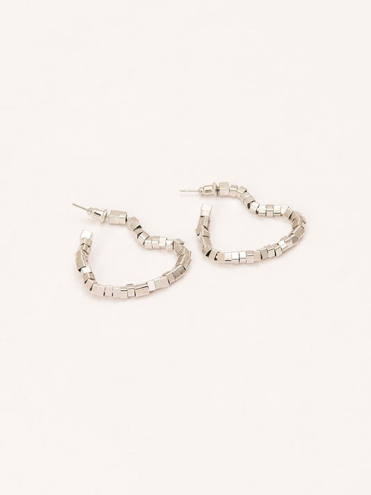 Chained Heart Earrings