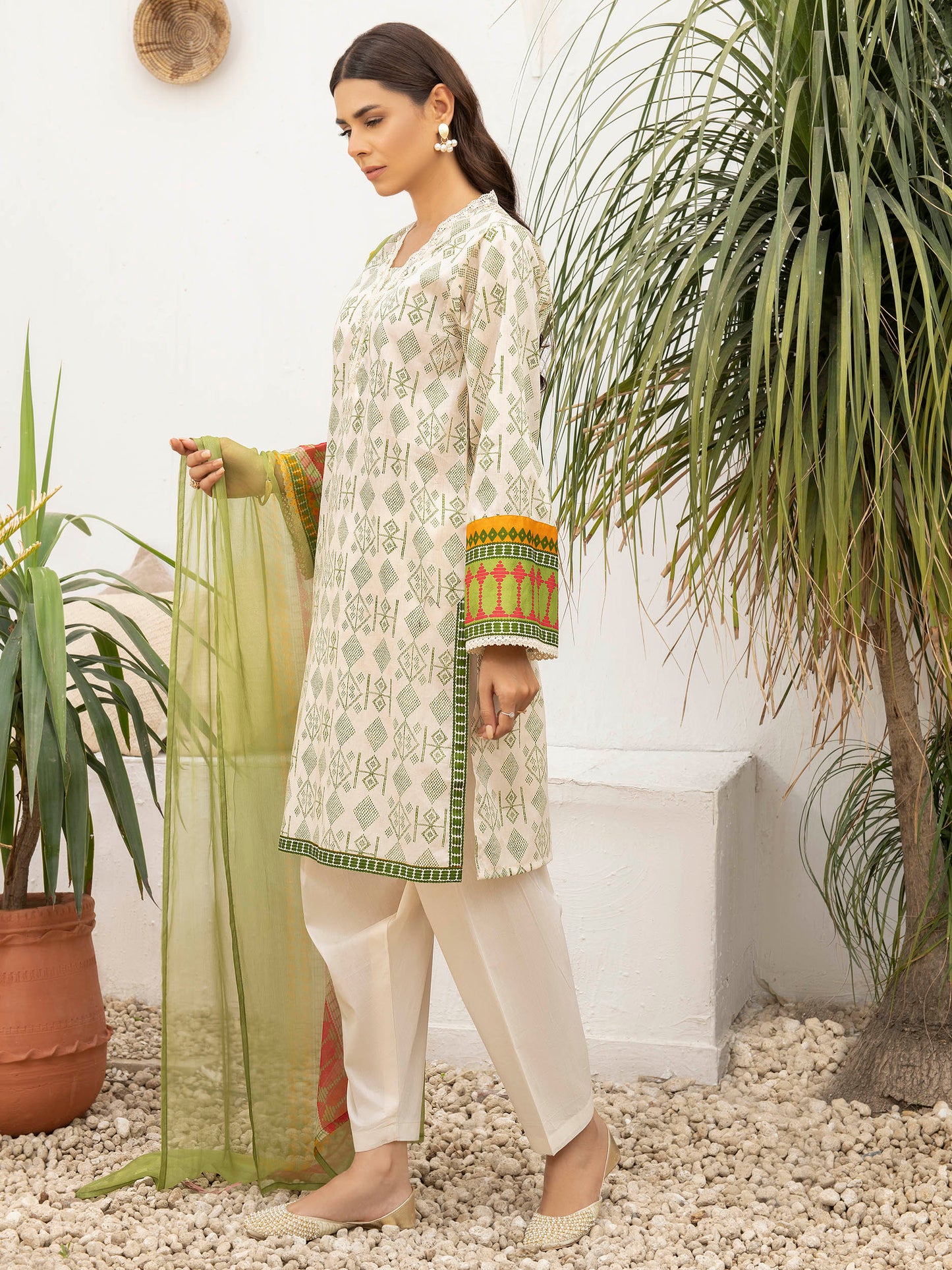 Texture Lawn 2 Piece Suit