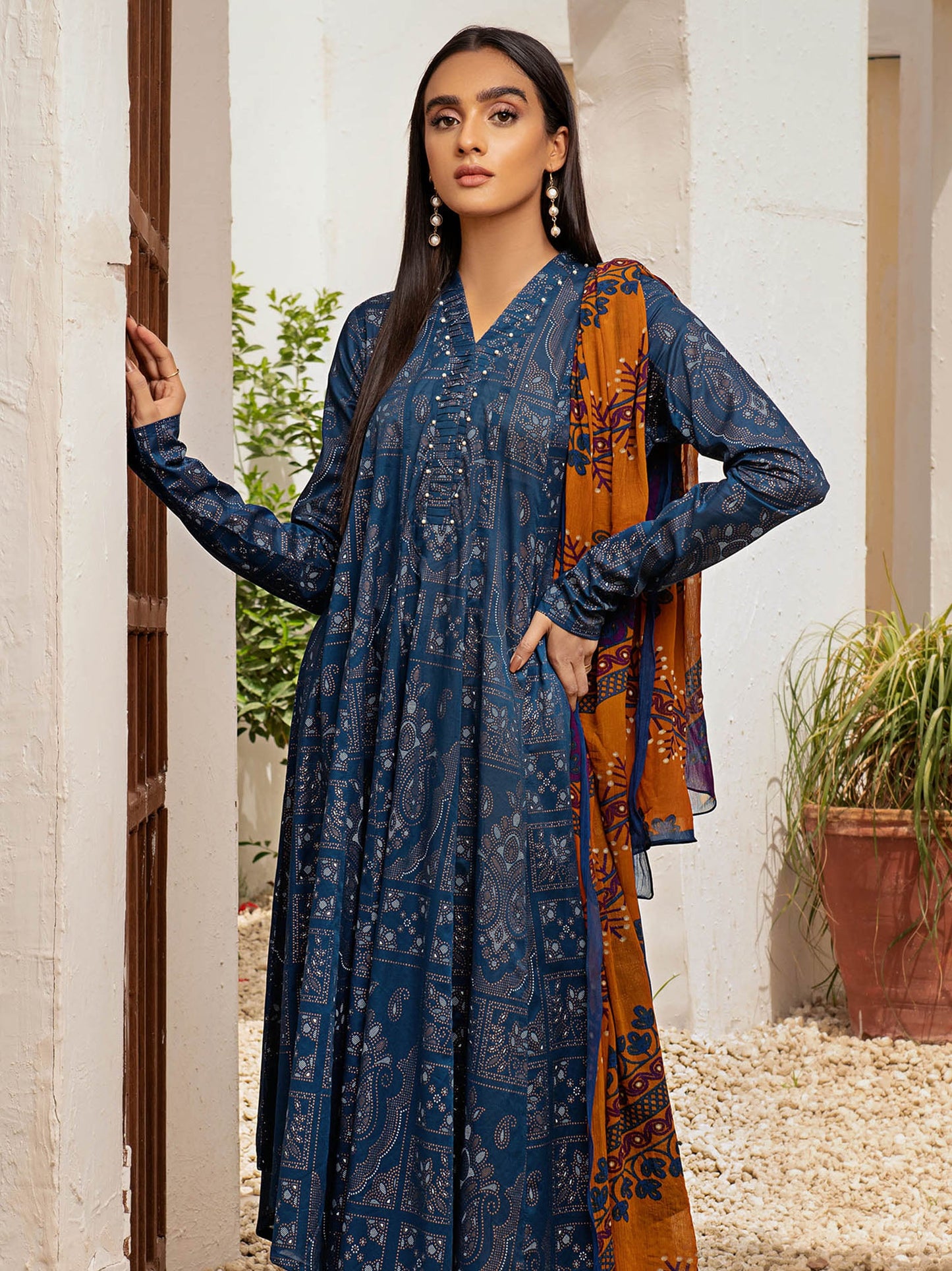 2 Piece Printed Lawn Suit