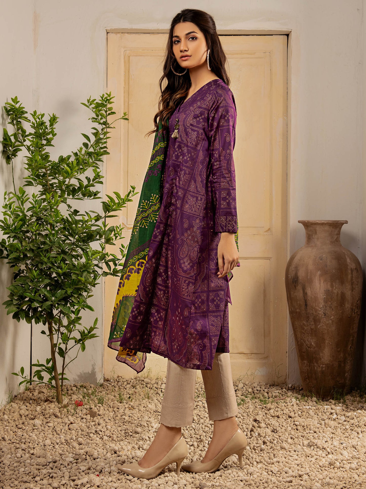 2 Piece Printed Lawn Suit