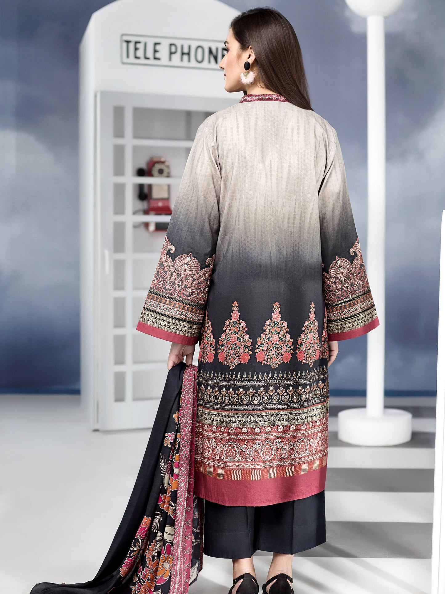 2-Piece Embroidered Lawn Suit