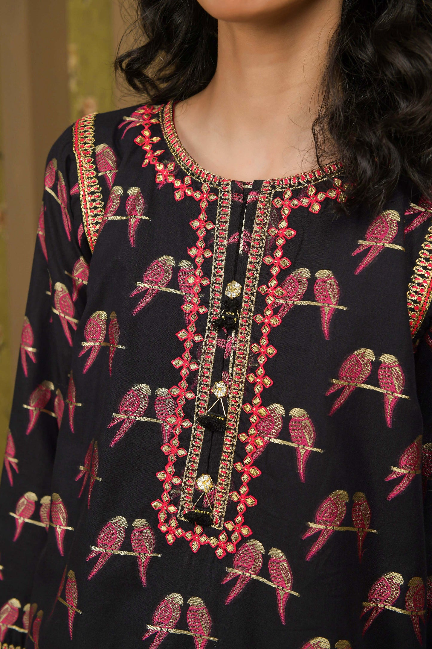 Embroidered Jacquard Shirt