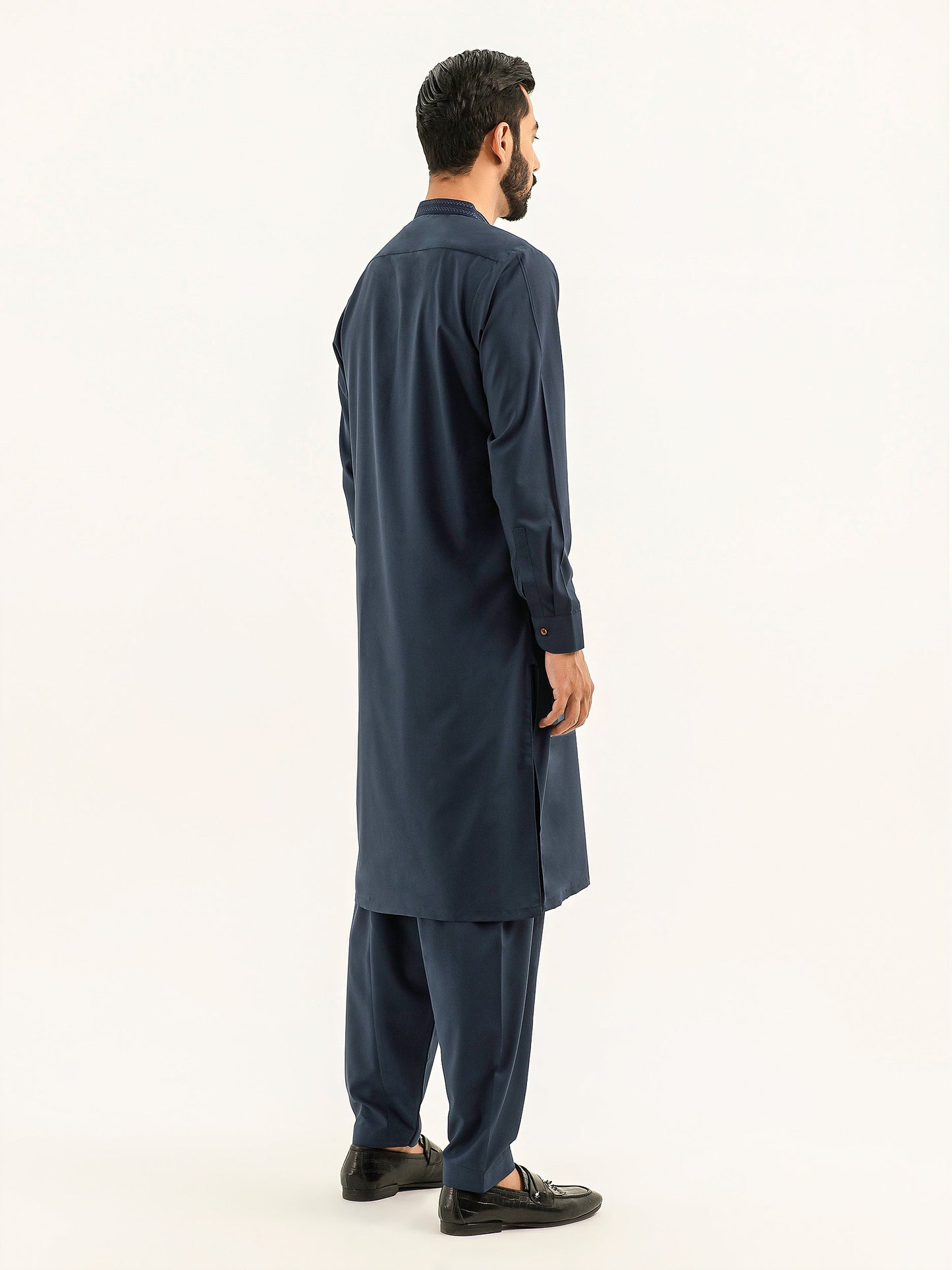 2 Piece Embroidered Wash and Wear Suit