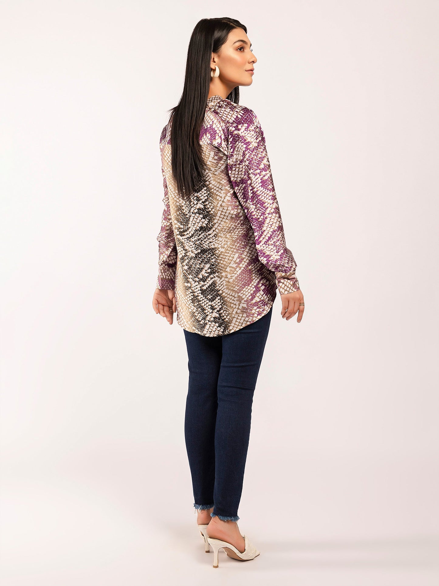 Printed Silk Top