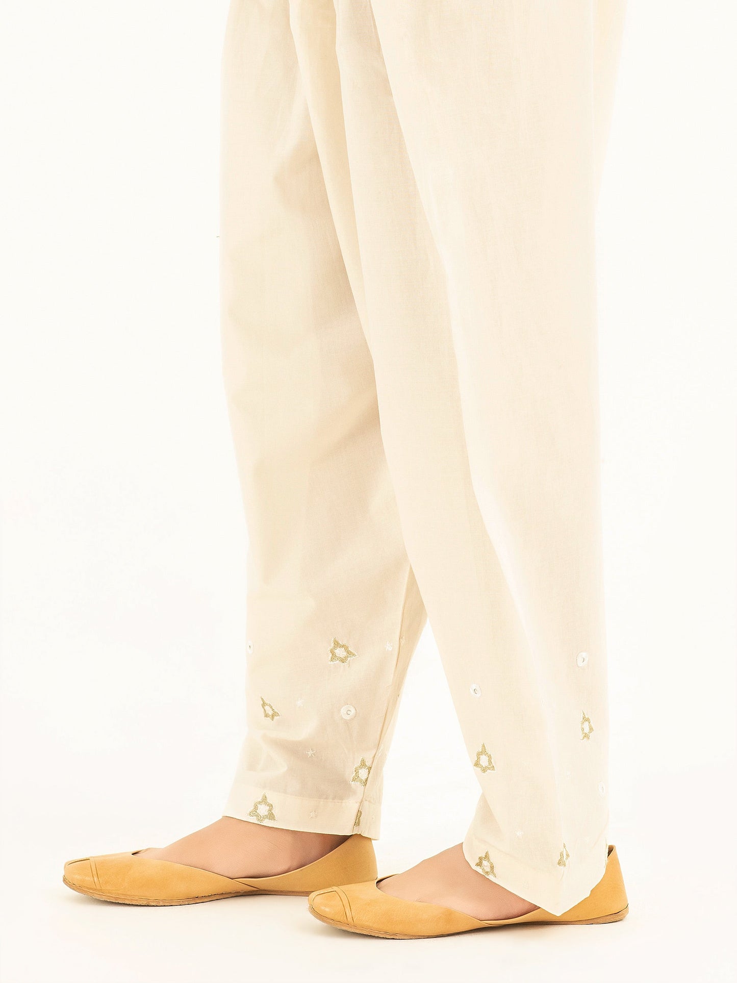 Embroidered Cambric Shalwar