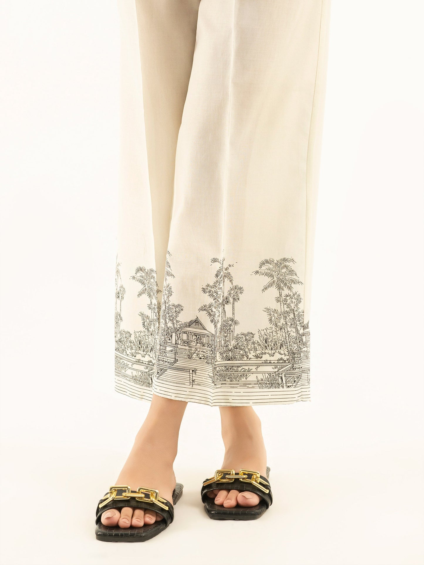 Printed Cambric Trousers