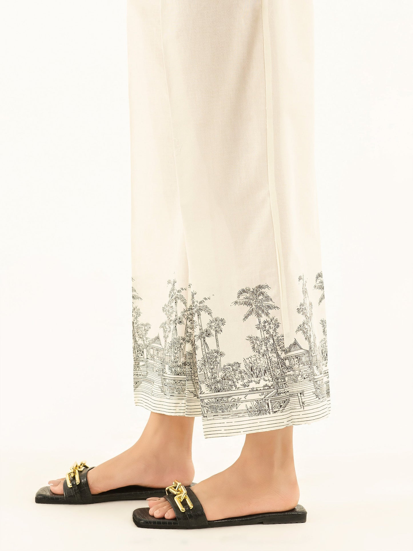 Printed Cambric Trousers