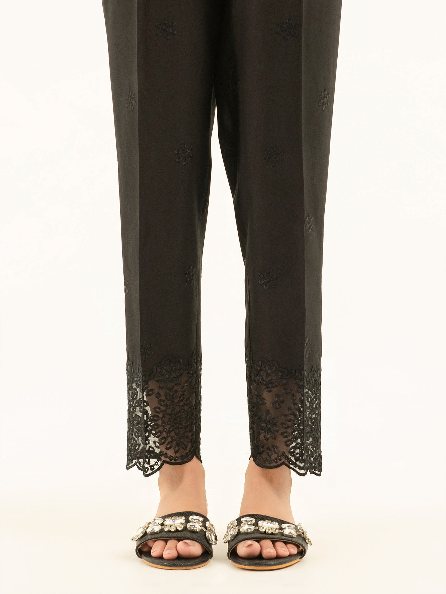 Embroidered Cambric Trousers