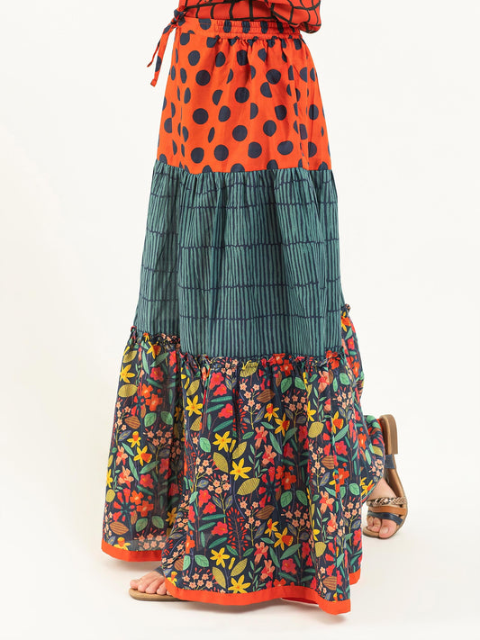 Printed Lawn Skirt