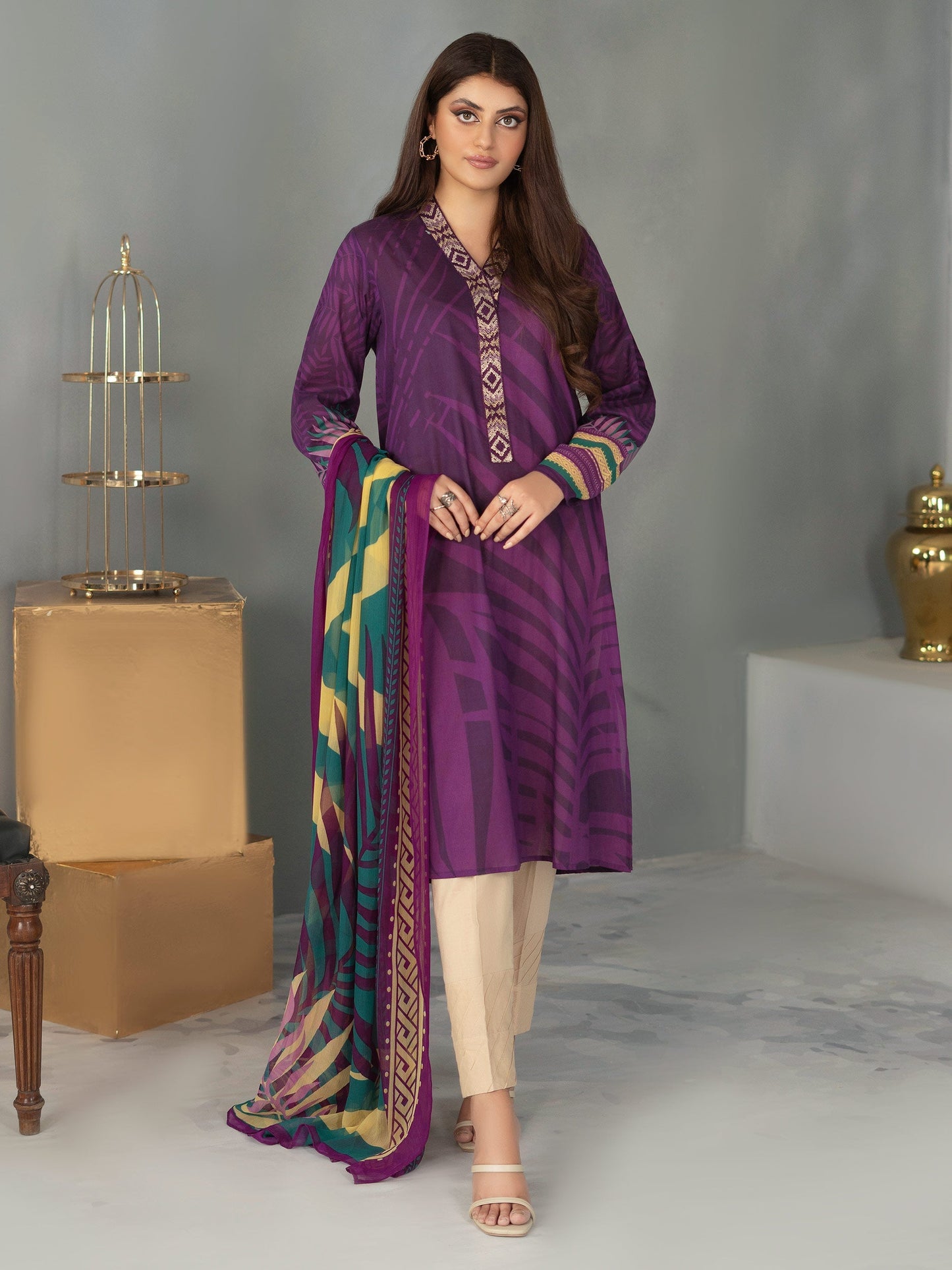 2 Piece Embroidered Lawn Suit