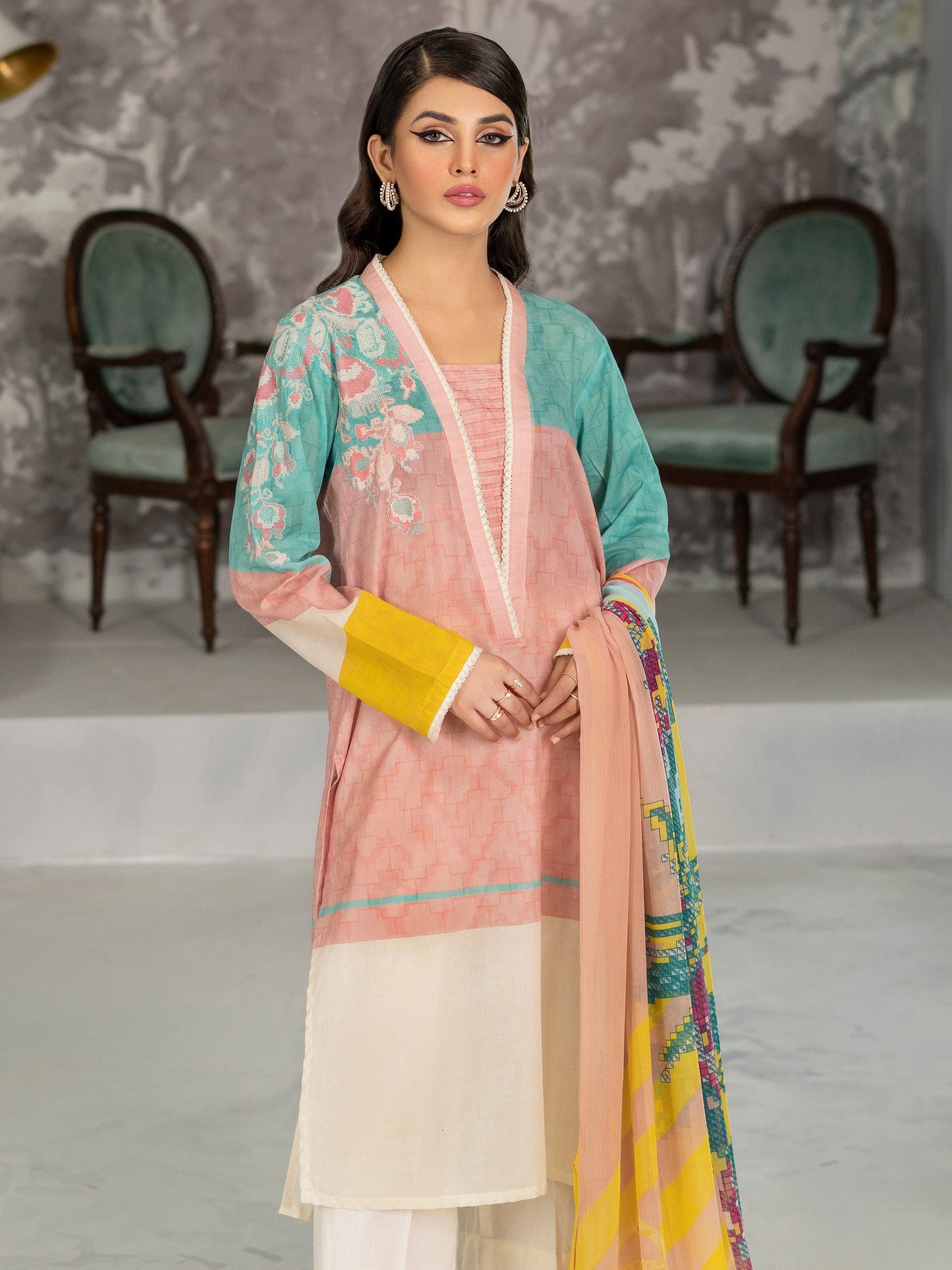 2 Piece Embroidered Lawn Suit