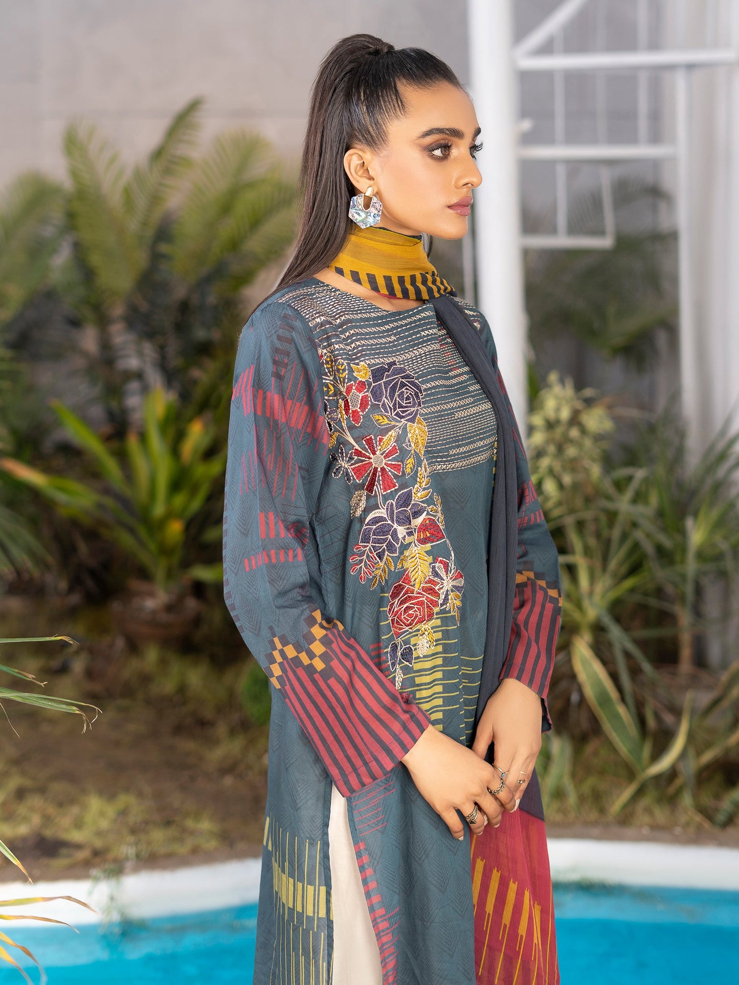 2 Piece Embroidered Lawn Suit