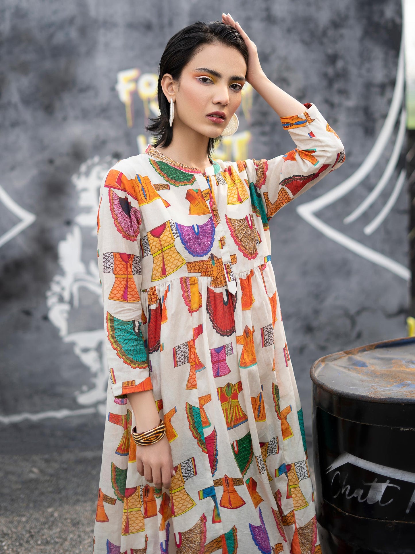 1 Piece Printed Lawn Shirt