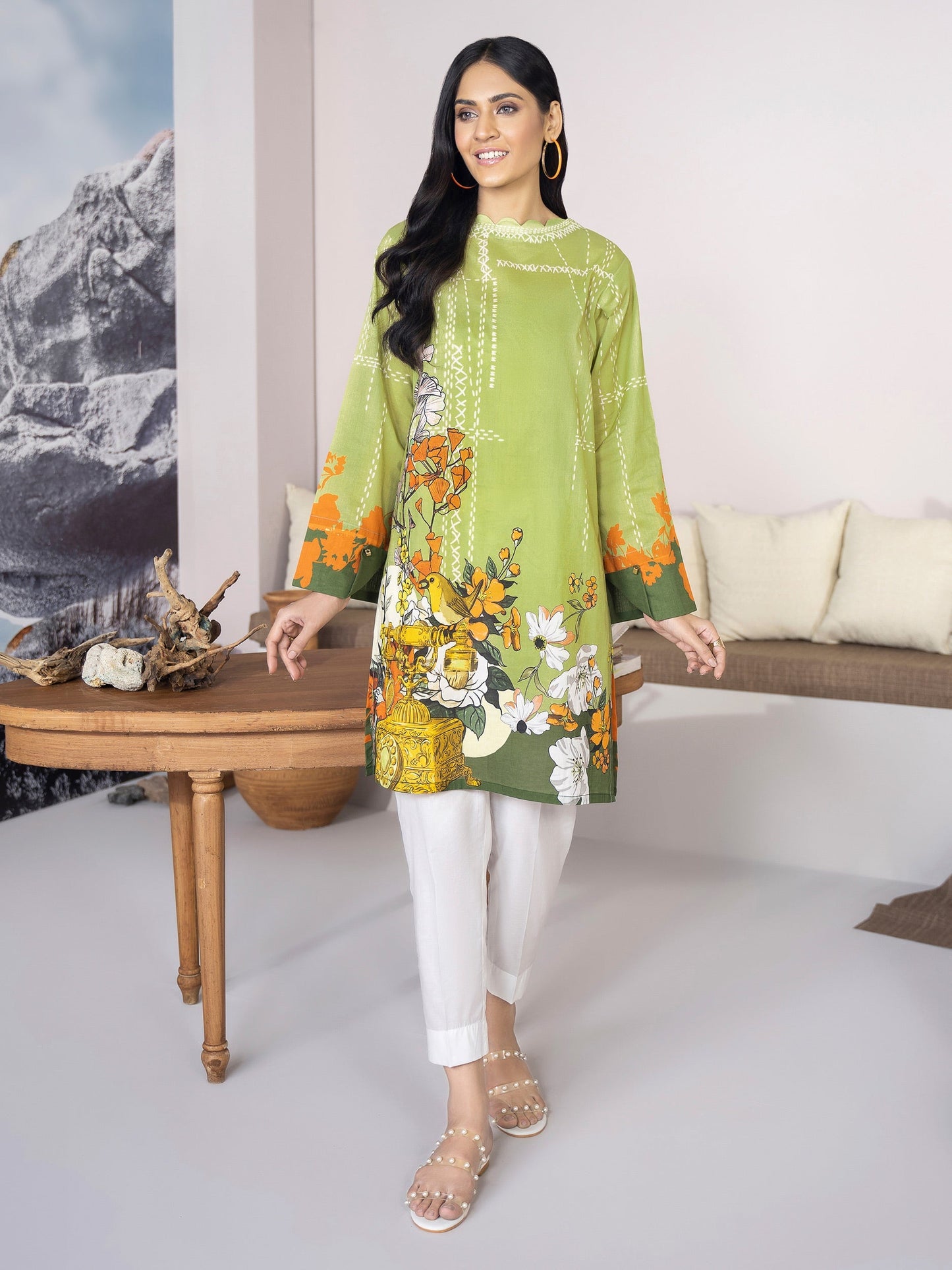 1 Piece Printed Lawn Shirt