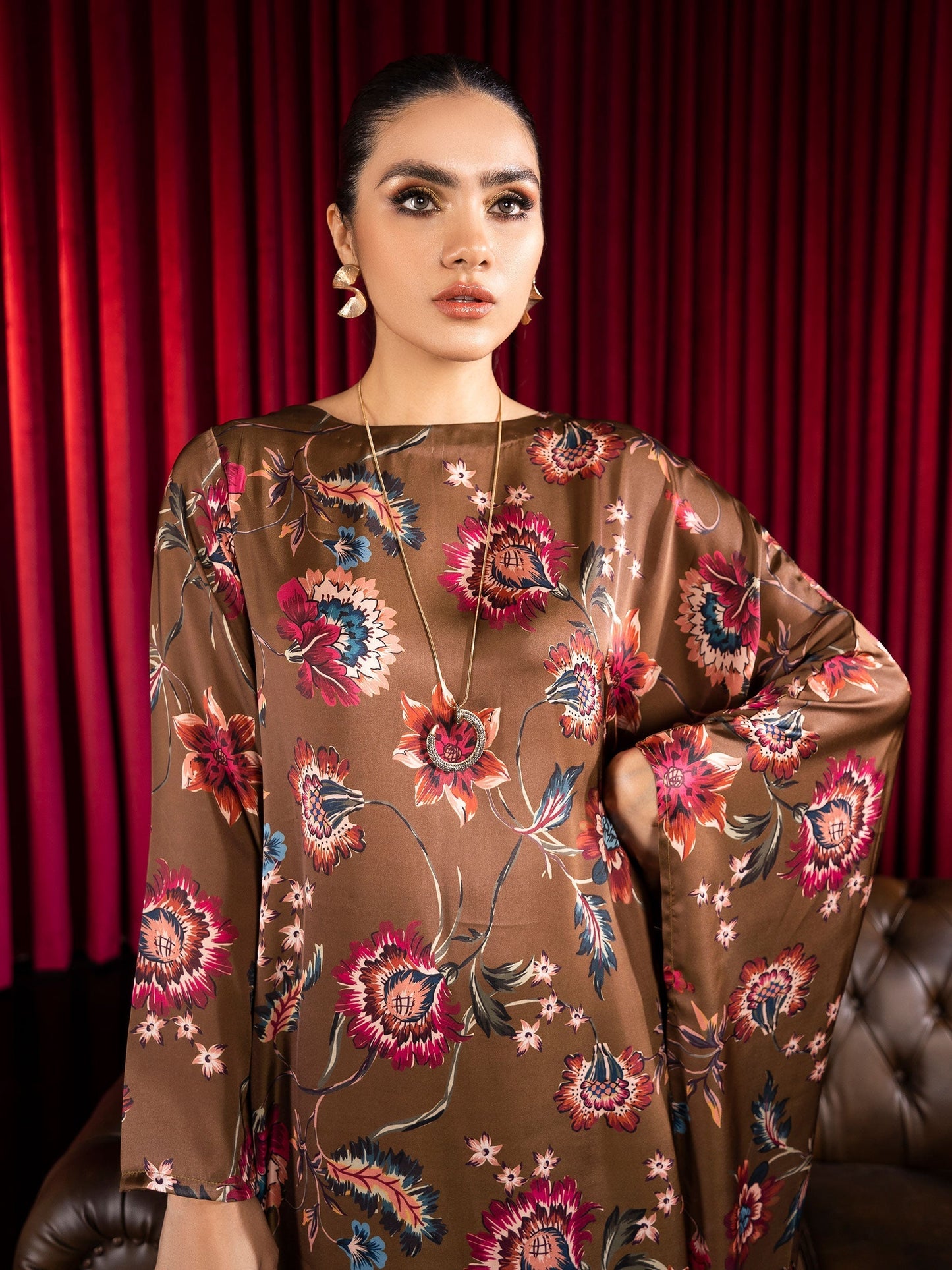 1 Piece Printed Silk Shirt