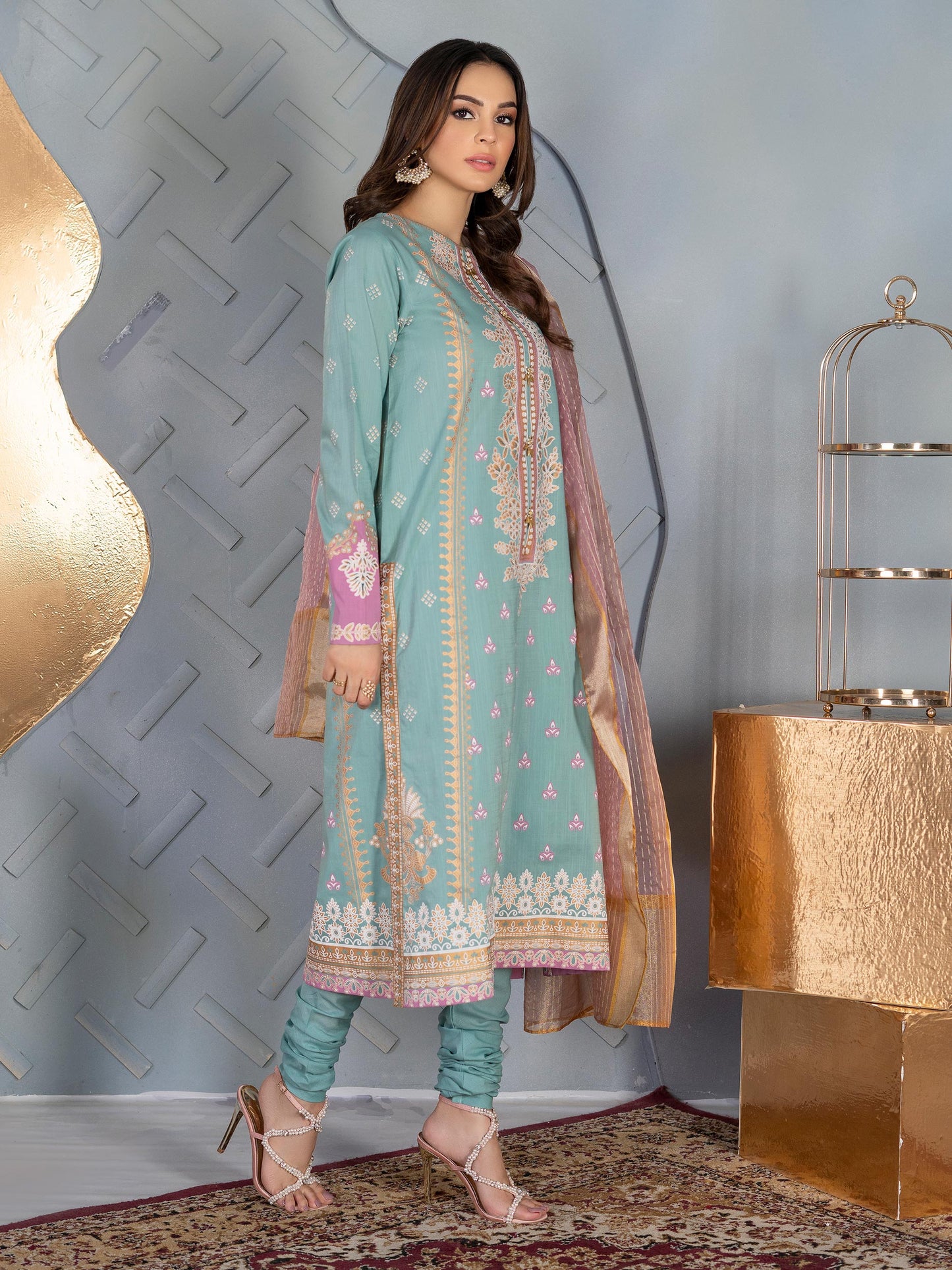 3 Piece Printed Lawn Suit