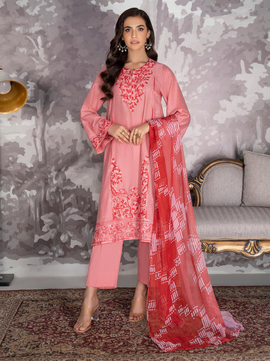 3 Piece Embroidered Lawn Suit