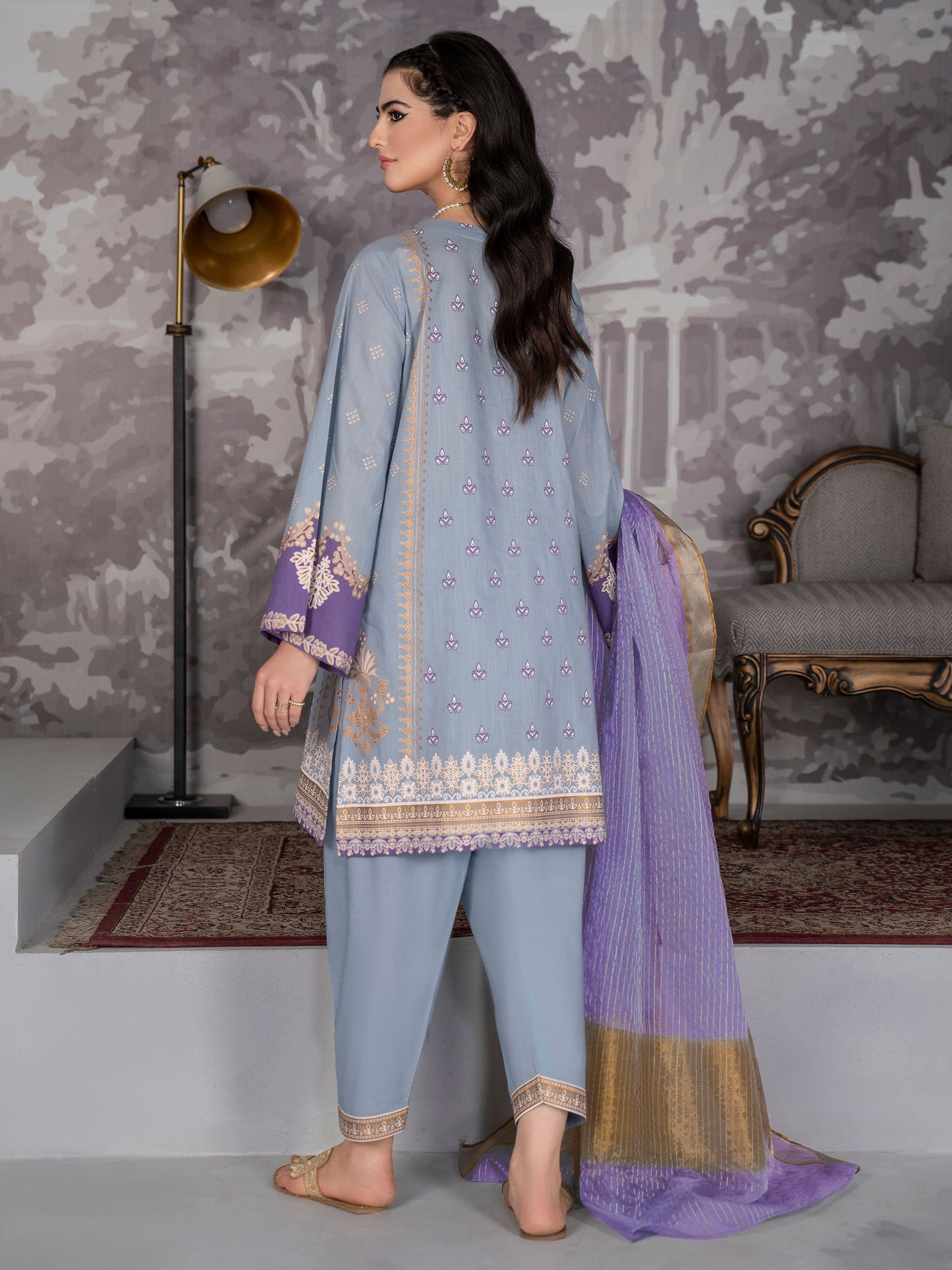 3 Piece Printed Lawn Suit