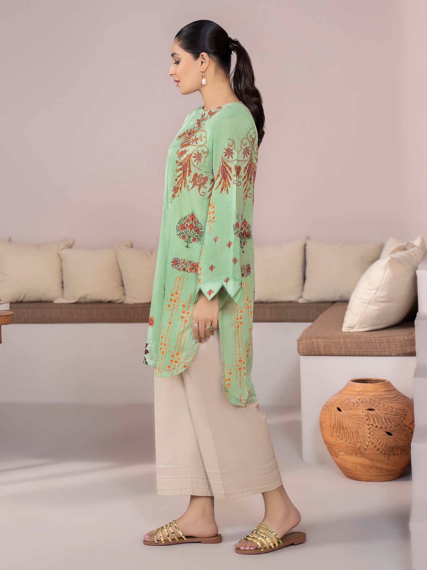 1 Piece Printed Lawn Shirt