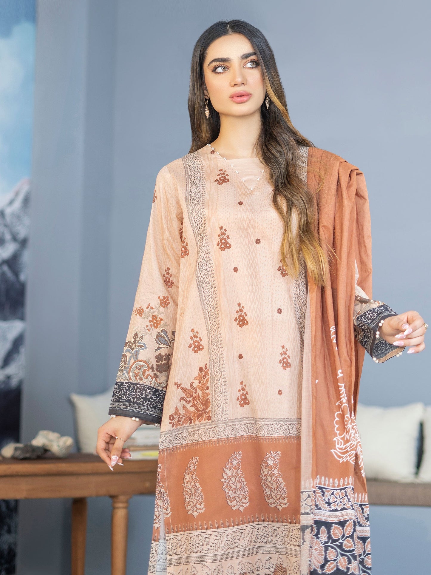 3 Piece Printed Lawn Suit