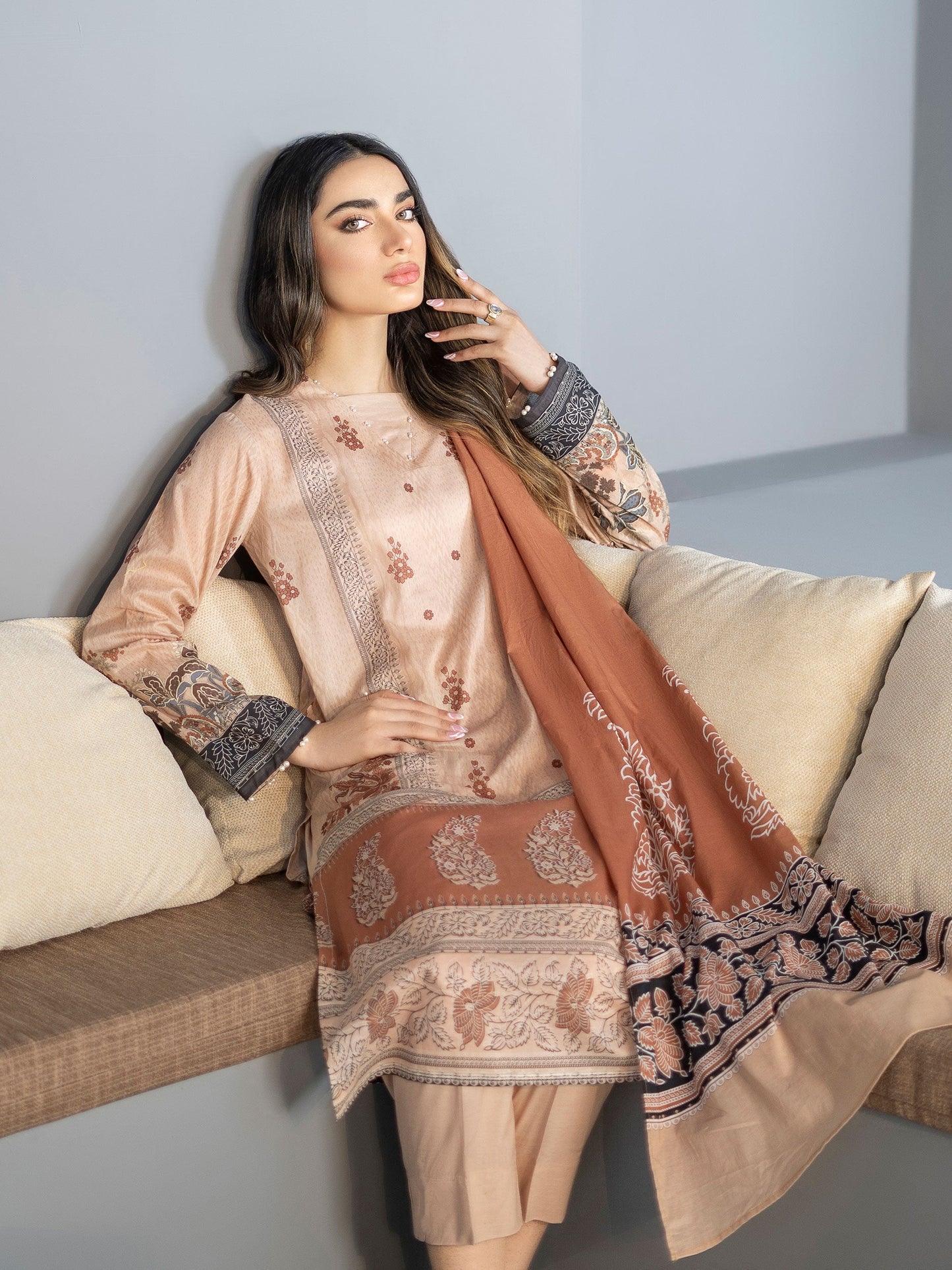 3 Piece Printed Lawn Suit