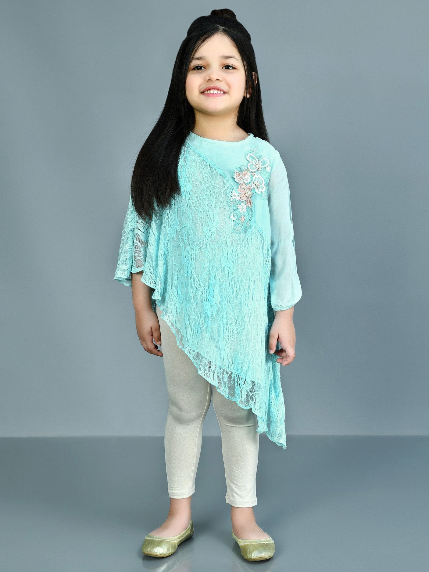 Embroidered Net Shirt