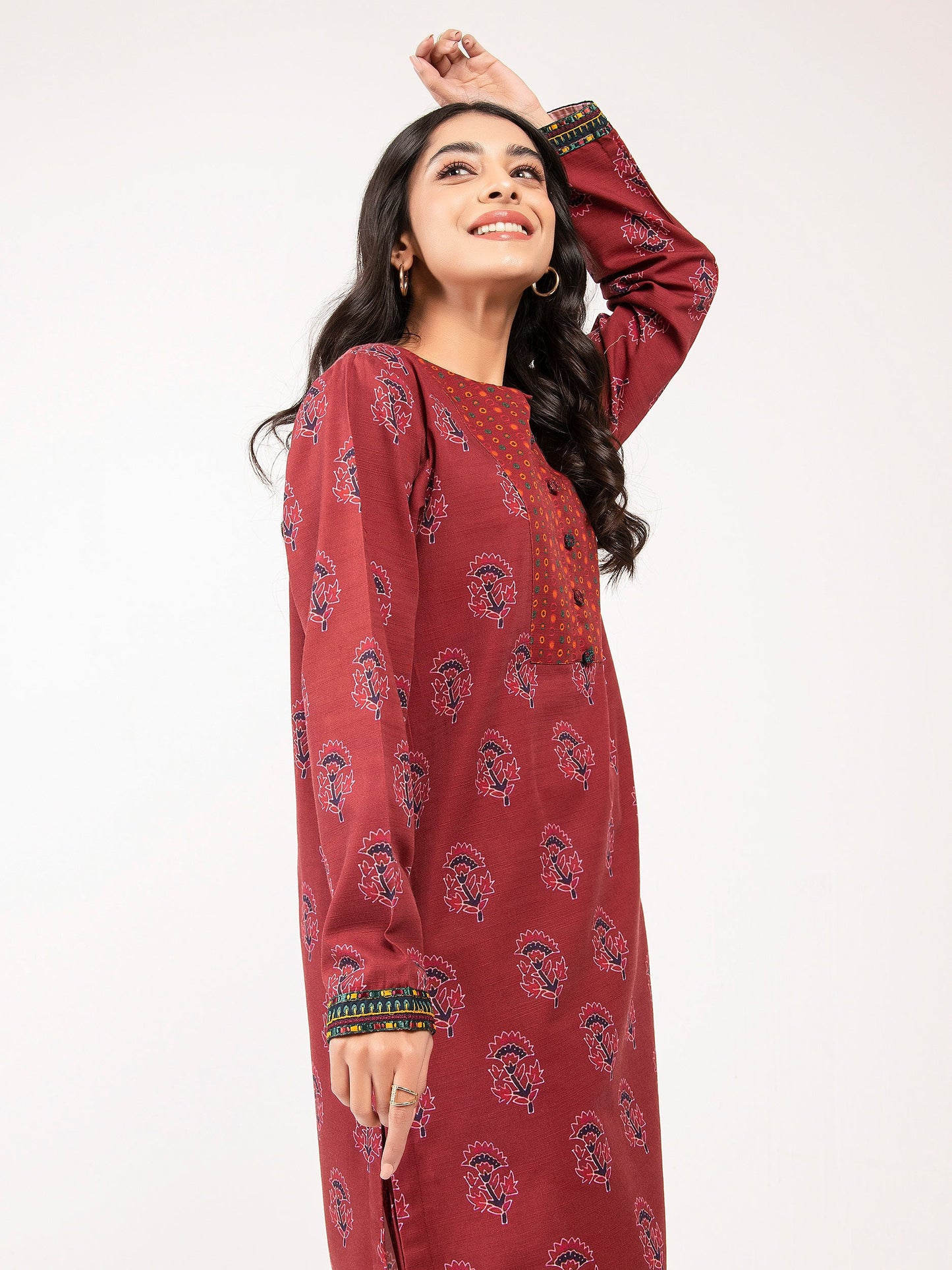 Embroidered Khaddar 2 Piece Suit