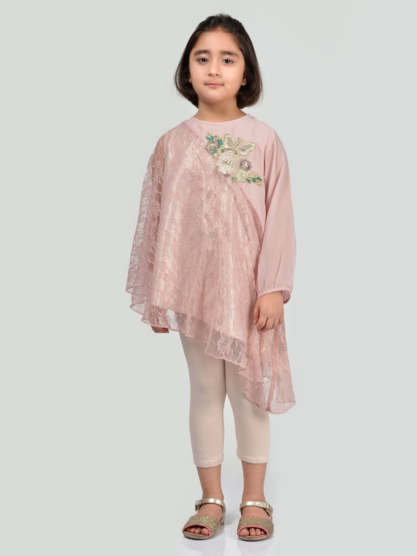 Embroidered Net Shirt