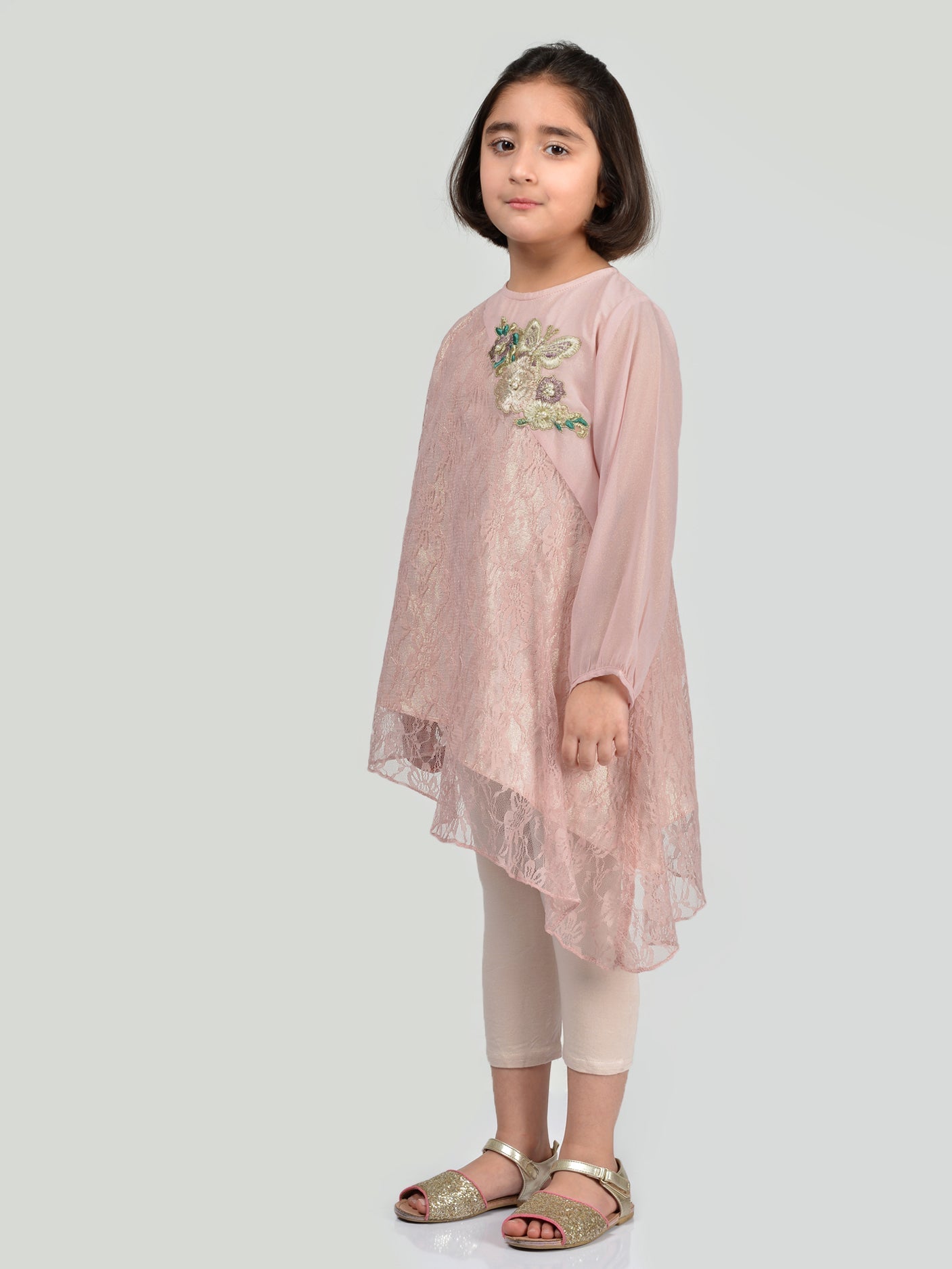 Embroidered Net Shirt