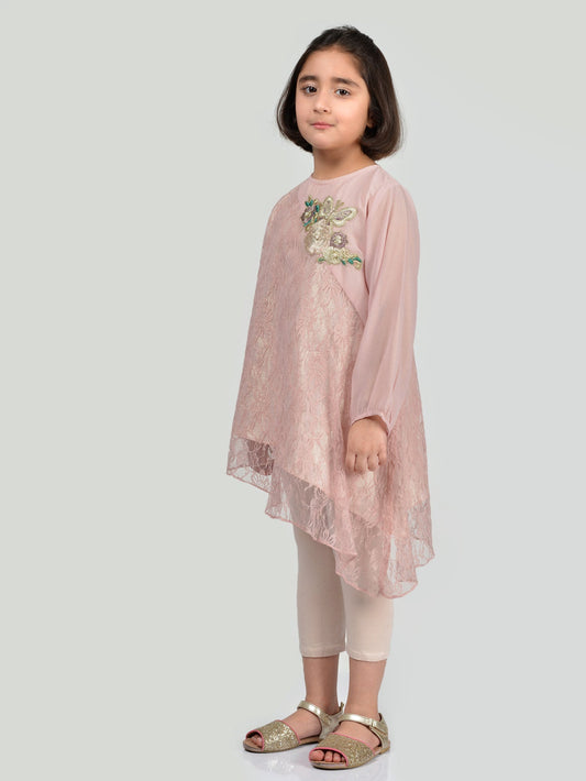 Embroidered Net Shirt